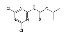 (4,6-dichloro-[1,3,5]triazin-2-yl)-thiocarbamic acid O-isopropyl ester结构式