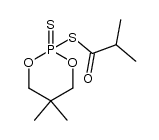 isobutyryl 2-(5,5-dimethyl-2-thiono-1,3,2-dioxaphosphorinanyl) sulfide结构式