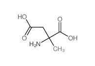 L-Aspartic acid,2-methyl- Structure