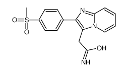 2-[p-(Methylsulfonyl)phenyl]imidazo[1,2-a]pyridine-3-acetamide结构式