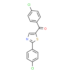 (4-Chlorophenyl)[2-(4-chlorophenyl)-1,3-thiazol-5-yl]methanone Structure