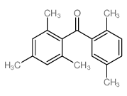 Methanone,(2,5-dimethylphenyl)(2,4,6-trimethylphenyl)- Structure