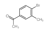 4-溴-3-甲基苯乙酮结构式