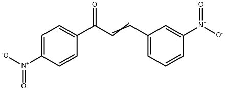 (2E)-3-(3-硝基苯基)-1-(4-硝基苯基)丙-2-烯-1-酮结构式