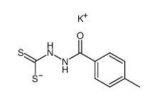 potassium 3-p-toluoyldithiocarbazate Structure