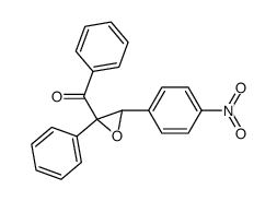 [3-(4-nitro-phenyl)-2-phenyl-oxiranyl]-phenyl-methanone结构式