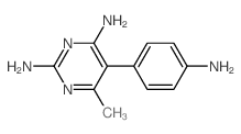5-(4-aminophenyl)-6-methyl-pyrimidine-2,4-diamine structure