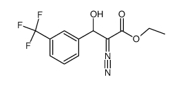 ethyl 2-diazo-3-hydroxy-3-(3-(trifluoromethyl)phenyl)propanoate结构式