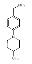 1-[4-(4-甲基哌啶-1-基)苯基]甲胺结构式
