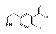 5-(2-氨基乙基)-2-羟基苯甲酸氢溴酸盐结构式