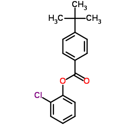 2-Chlorophenyl 4-(2-methyl-2-propanyl)benzoate Structure