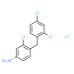 3-Chloro-4-(2,4-dichlorobenzyl)anilinium chloride structure