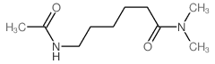 Hexanamide, 6-(acetylamino)-N,N-dimethyl- Structure