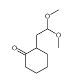 2-(2,2-dimethoxyethyl)cyclohexan-1-one结构式