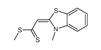 methyl 2-(3-methylbenzothiazolin-2-ylidene)dithioacetate Structure