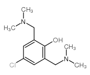 4-氯-2,6-双(二甲基氨基)甲基苯酚结构式