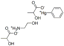 Phenylmercuric monoethanolammonium lactate structure