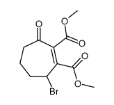 3-Bromo-7-oxo-1-cycloheptene-1,2-dicarboxylic acid dimethyl ester Structure
