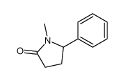 1-methyl-5-phenylpyrrolidin-2-one结构式