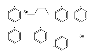triphenyl(5-triphenylstannylpentyl)stannane Structure