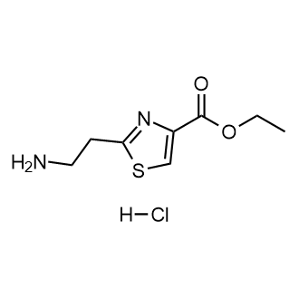 2-(2-氨基乙基)噻唑-4-羧酸乙酯盐酸盐结构式