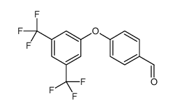 4-[3,5-bis(trifluoromethyl)phenoxy]benzaldehyde结构式