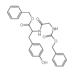 L-Tyrosine,N-[N-[(phenylmethoxy)carbonyl]glycyl]-,phenylmethyl ester (9CI)结构式