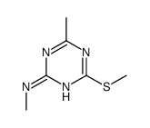 N,4-dimethyl-6-methylsulfanyl-1,3,5-triazin-2-amine结构式