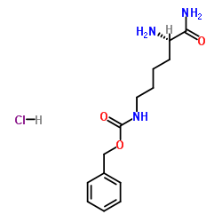 N6-苄氧羰基-L-赖氨酰胺盐酸盐结构式