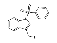 N-benzenesulfonyl-3-(bromomethyl)indole结构式