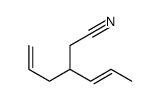 3(3-丙烯基)-5-己腈结构式