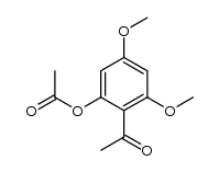2-hydroxy-4,6-dimethoxyacetophenone monoacetate结构式