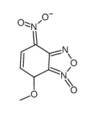 4-methoxy-7-aci-nitro-4,7-dihydro-benzo[1,2,5]oxadiazole 3-oxide; deprotonated form结构式