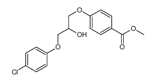 methyl 4-[3-(4-chlorophenoxy)-2-hydroxypropoxy]benzoate Structure