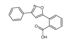 2-(3-phenyl-1,2-oxazol-5-yl)benzoic acid Structure