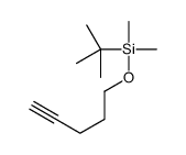 叔丁基二甲基(戊-4-炔-1-基氧基)硅烷结构式