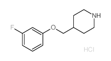 4-[(3-FLUOROPHENOXY)METHYL]PIPERIDINEHYDROCHLORIDE结构式