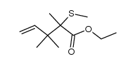 ethyl 2,3,3-trimethyl-2-(methylthio)pent-4-enoate结构式