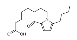 8-(2-butyl-5-formylpyrrol-1-yl)octanoic acid Structure