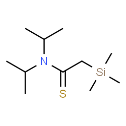 Ethanethioamide,N,N-bis(1-methylethyl)-2-(trimethylsilyl)- Structure