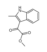 (2-甲基-1H-吲哚-3-基)(氧代)乙酸甲酯结构式