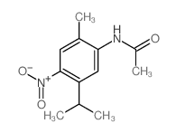 Acetamide, N-[2-methyl-5-(1-methylethyl)-4-nitrophenyl]- Structure