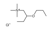 N,N,N-Trimethyl-2-propoxy-1-butanaminium chloride结构式