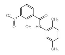 Benzamide,N-(2,5-dimethylphenyl)-2-hydroxy-3-nitro-结构式