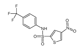 4-nitro-N-[4-(trifluoromethyl)phenyl]thiophene-2-sulfonamide结构式