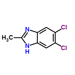 5,6-二氯-2-甲基苯并咪唑结构式