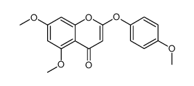 5,7-dimethoxy-2-(4-methoxy-phenoxy)-chromen-4-one Structure