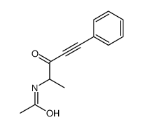 N-(3-oxo-5-phenylpent-4-yn-2-yl)acetamide结构式