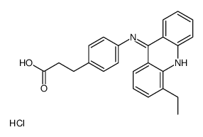 3-[4-[(4-ethylacridin-9-yl)amino]phenyl]propanoic acid,hydrochloride结构式