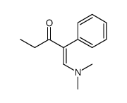 1-(dimethylamino)-2-phenylpent-1-en-3-one Structure